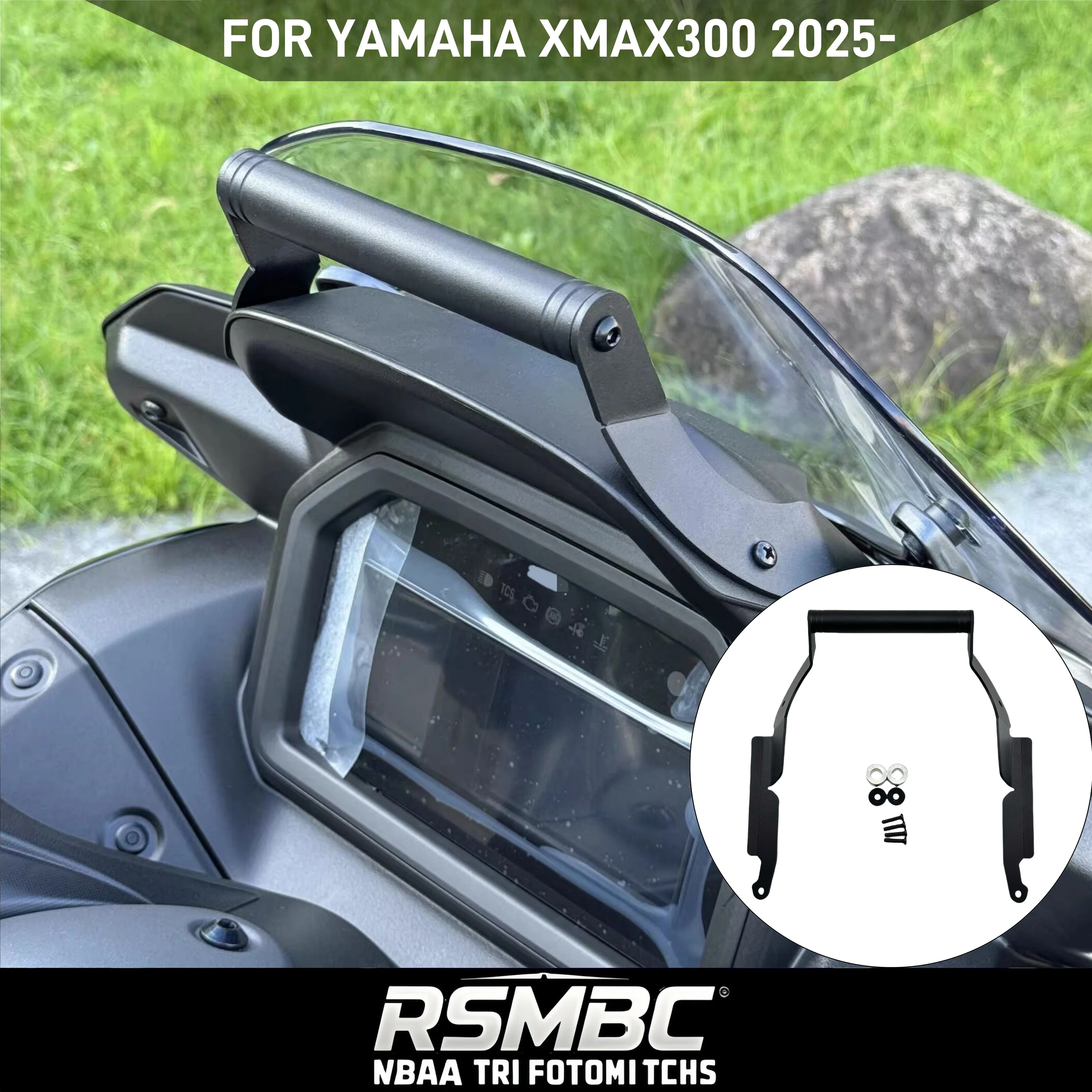 

Mobile Phone Holder 22MM Motorcycle Navigation Bracket For YAMAHA XMAX 300 X-MAX 300 2025 Accessories