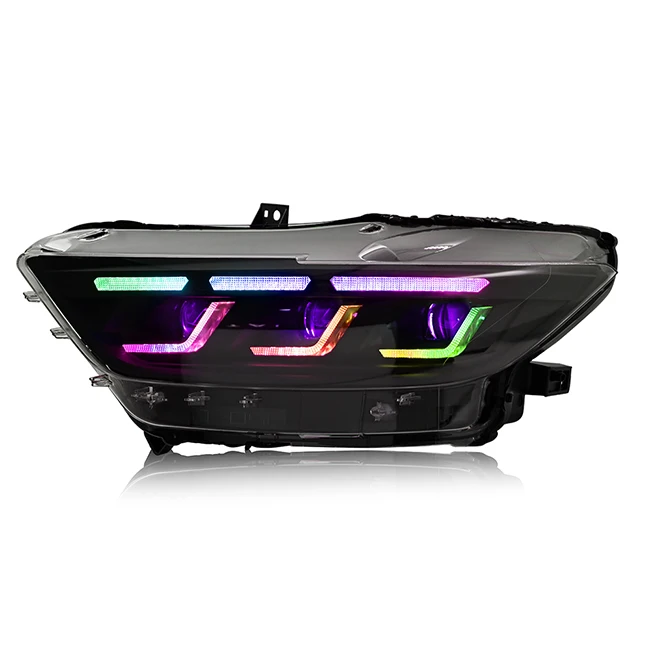 TT-ABC Factory Wholesale RGB Style LED Headlights For Ford Mustang 2015-2017 Full Led Front Lamp