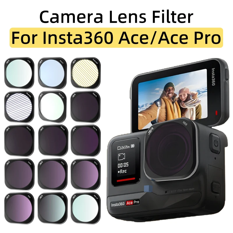 For Insta360 Ace/Ace Pro 1/2 Panorama Sports Camera Lens Filter UV CPL ND Filter ND8/16/32/64PL Night/Star/Macro 10X Accessories