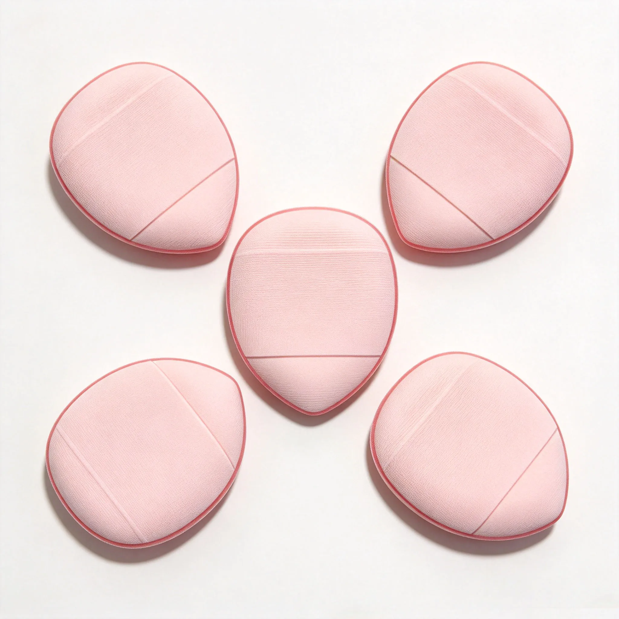Water Drop Makeup Puff Fingertip Mini Foundation Sponge Soft Velvet Bouncy Wet Dry Concealer Blending 1/2/3/5 PCS