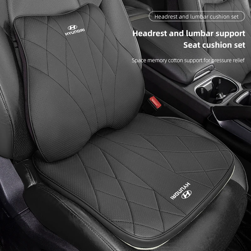 Head Pillow Car Neck Support Auto Seat Covers Headrest For Hyundai Genesis N-LINE I10 I20 I30 I40 IX20 IX35 Kona Getz Veloster