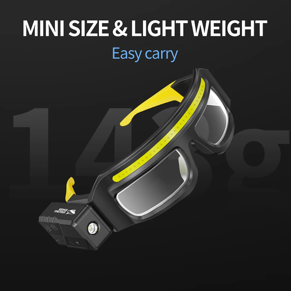 Latarka LED Smiling Shark TD-0243, super jasna latarka ręczna, trwała latarka akumulatorowa