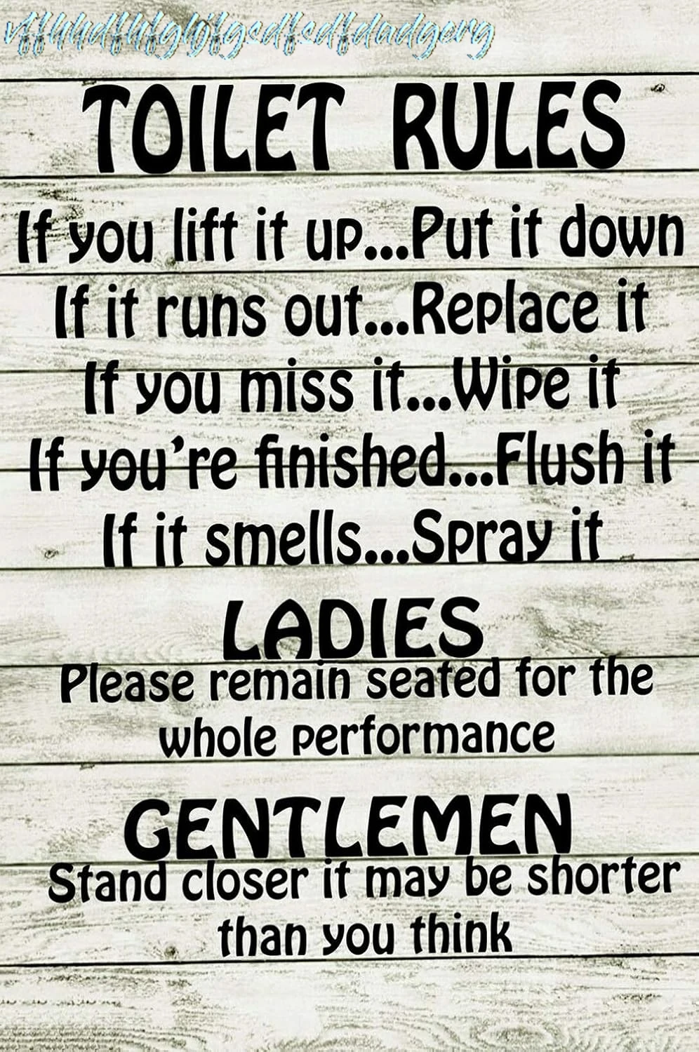 Toilet Rules Metal Sign Bathroom List Novelty Put It Clean Plaque Funny Joke Wc Metal Decor Sign 8x12 Inches sign