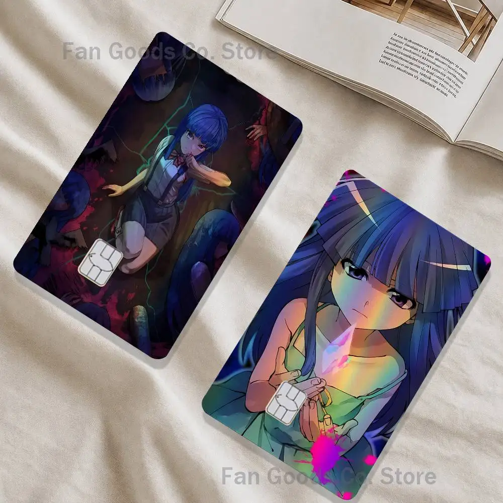 Horror H-Higurashi When They Cry Laser shimmer Credit Card Skin Party Stickers Visa Bank Card Bus Metro Access Card Decal Gift