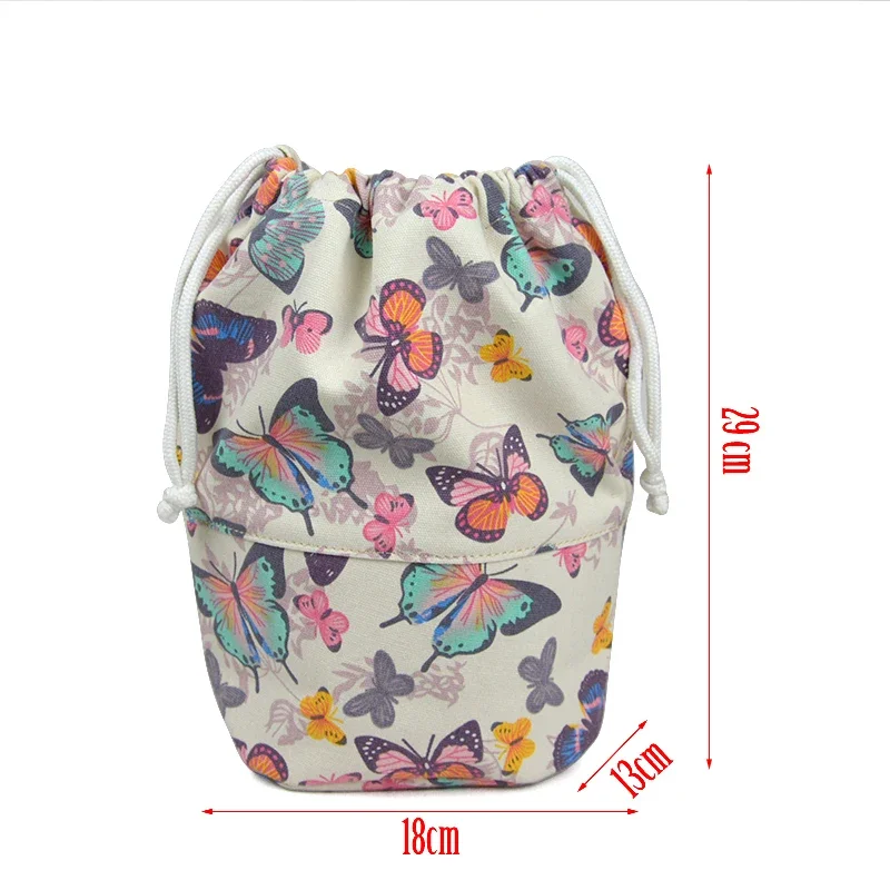 Tanqu New Drawstring Canvas Fabric Inner Pocket Lining for Obasket Obag Handbag Insert for O Basket O Bag