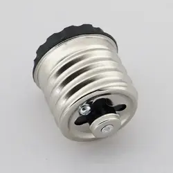 Black E40 To E27 Socket Durable Iron Heat-resistant Converter Light Bulb Socket Adapter LED Bulb Lamp Light