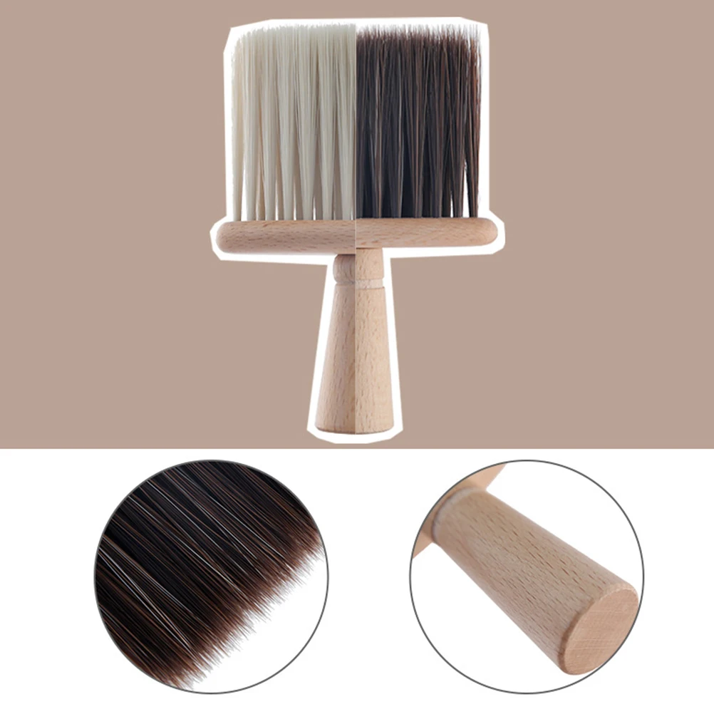 

1Pcs Hairbrush Broken Hair Cleaning Brush Wooden Hairdressing Brush Beige Salon Hair Styling Tool Portable for Home Shop