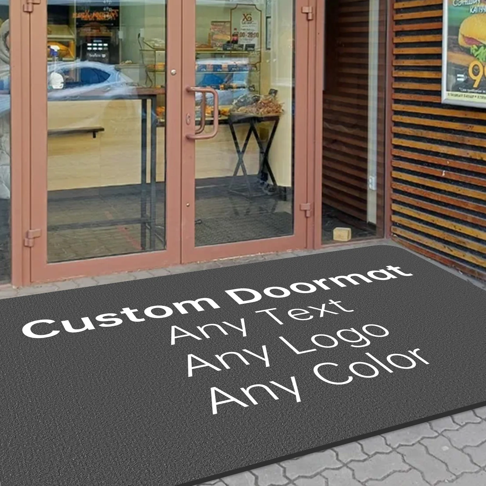 מותאם אישית חיצוני doormat non החלקה בברכה עסקים הביתה משרד מותאם אישית לוגו שטיח מתנה עיצוב אישי