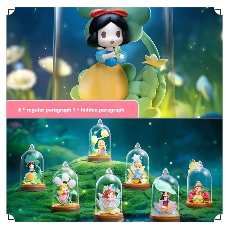 

2024 New Products Hot Selling Disney Princess D-baby Series Glass Flower Shadow Series Blind Box Handmade Girl Ornament Toy Gift