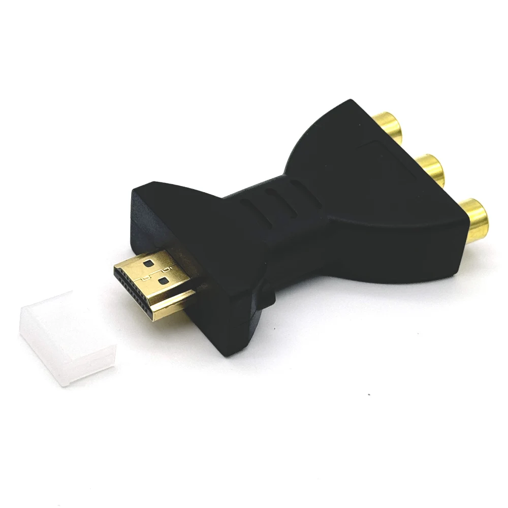 New High Quality Gold-plated HDMI-compatible to 3 RGB RCA Video Audio Adapter AV Component Converter