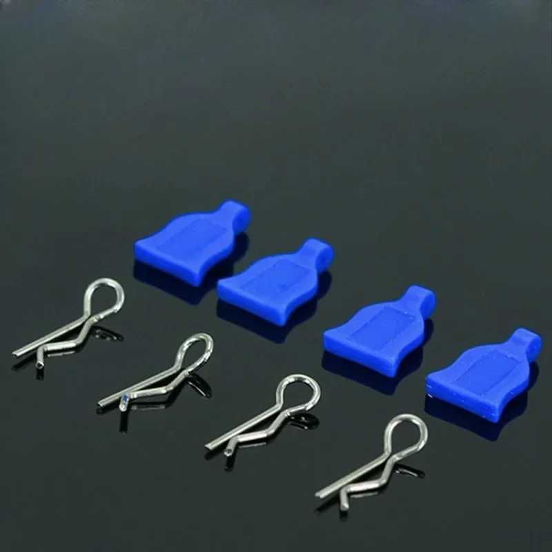 4szt/zestaw 1/10 Clip R Pins Body Shell Łatwy do demontażu Żel krzemionkowy do RC Hobby Model samochodu HPI HSP Trxs Axial Kyosho Wltoys