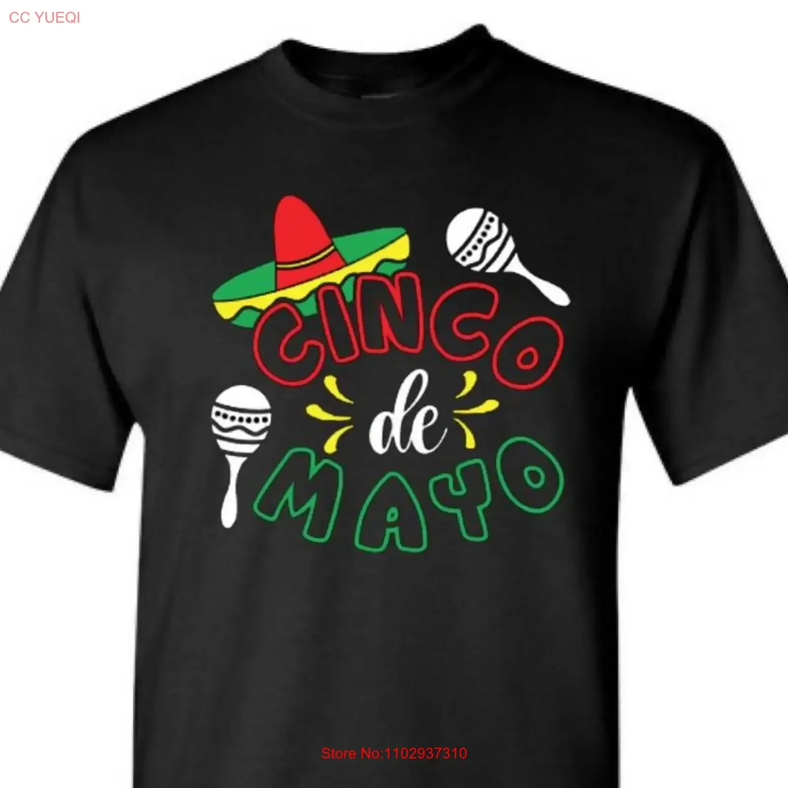 Cinco de Mayo camiseta 5 de mayo México vacaciones beber Bar divertido Maracas fiesta vintage lavado moda cómoda Casual