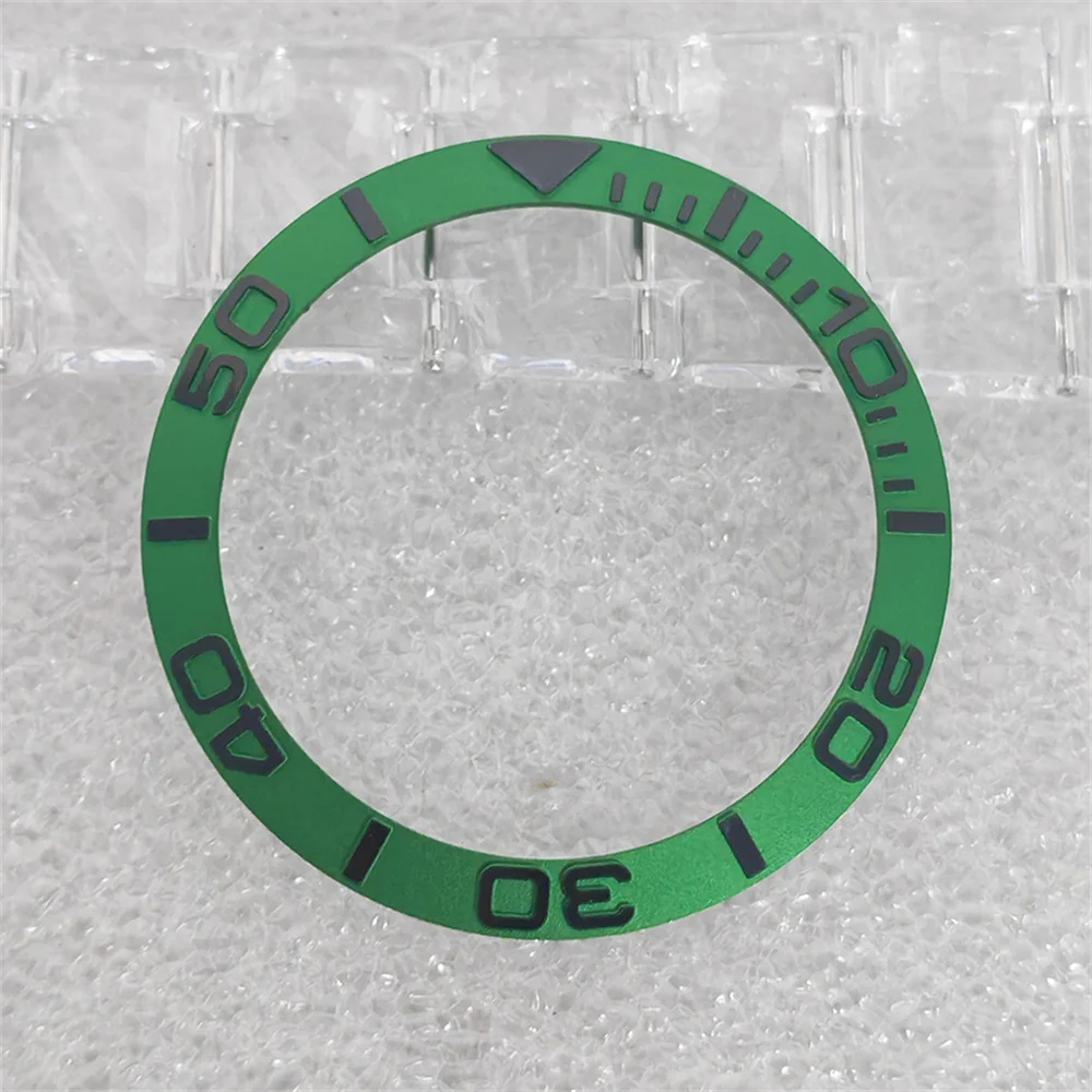 For Submariner 40mm Case Black-lettered Aluminium Bezel 38mm–30.6mm Watch Bezel Accessories