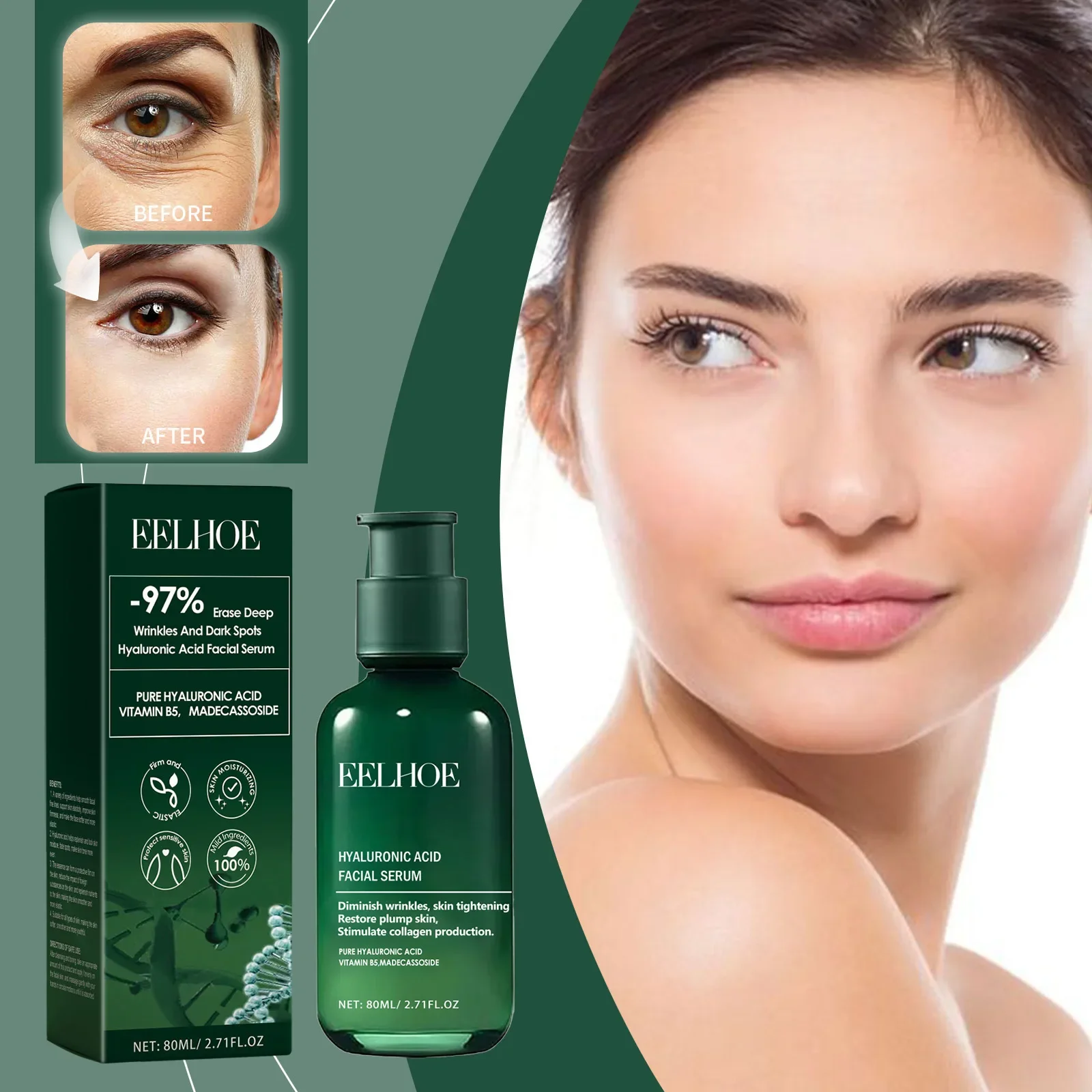 Face Brightening Serum with Moisturizing and Hydrating  Achieve Glossy and Youthful Skin While Reducing Fine Lines and Wrinkles