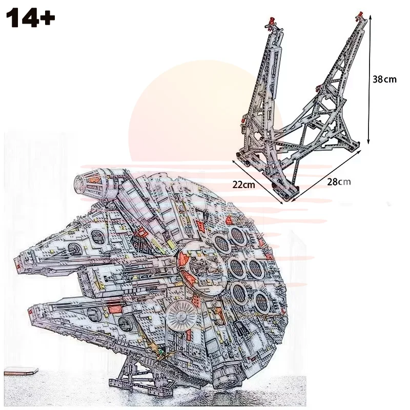 Nouveauté Bandai : Blocs de construction UCS Millennium Falcon – Édition Premium pour événements de fans et célébrations – Compatible avec les briques