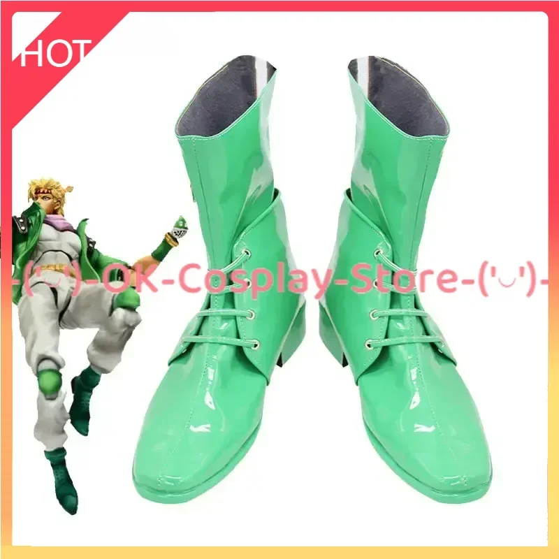 Anime JoJo's Bizarre Adventure Caesar Anthonio Zeppeli Cosplay Shoes Halloween Carnival Boots PU Shoes Cosplay Props Custom Made