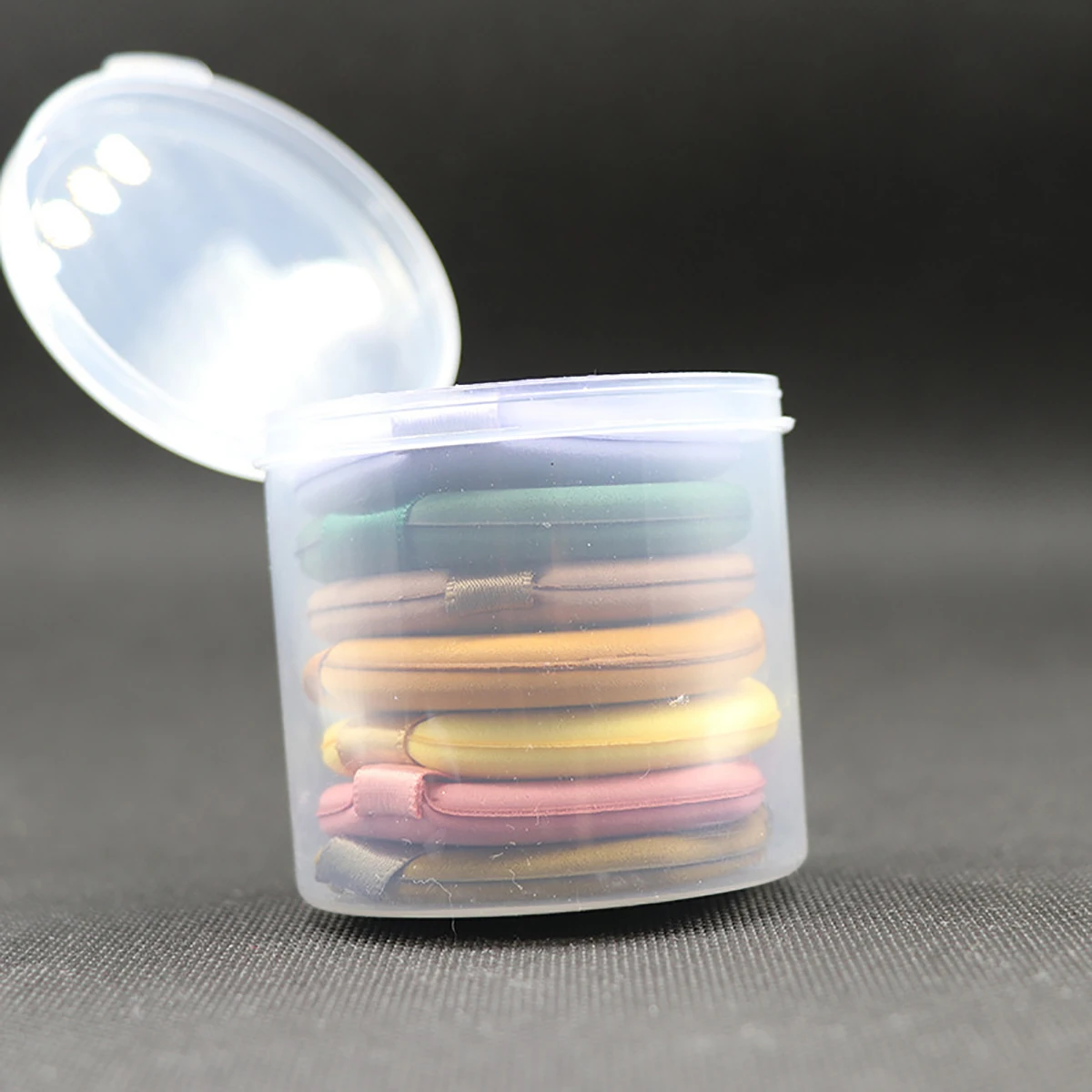 7 pièces ensemble combiné bouffée de maquillage utilisation humide et sèche pour fond de teint bouffées de poudre pas manger poudre bouffée de maquillage outils de maquillage accessoire