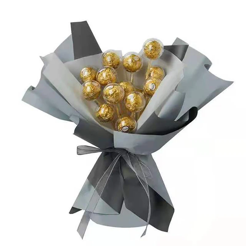 Caja transparente para Chocolate, delineador de trufas, ramo de flores y dulces, soporte para bolas, regalo del Día de San Valentín, decoración de fiesta, 50 piezas