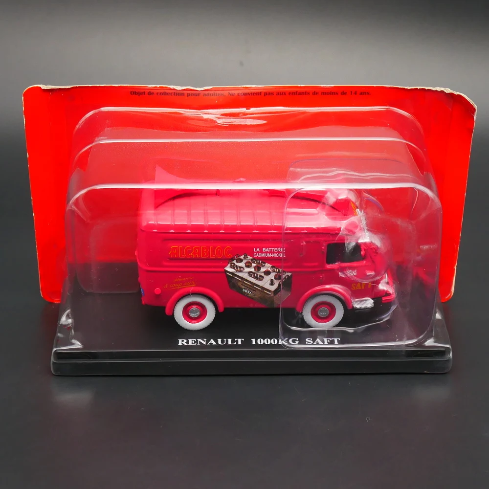 

Diecast Ixo 1/43 Scale Renault 1000KG SAFT Battery Advertising Car Alloy Car Model Collectible Toy Gift Souvenir Display
