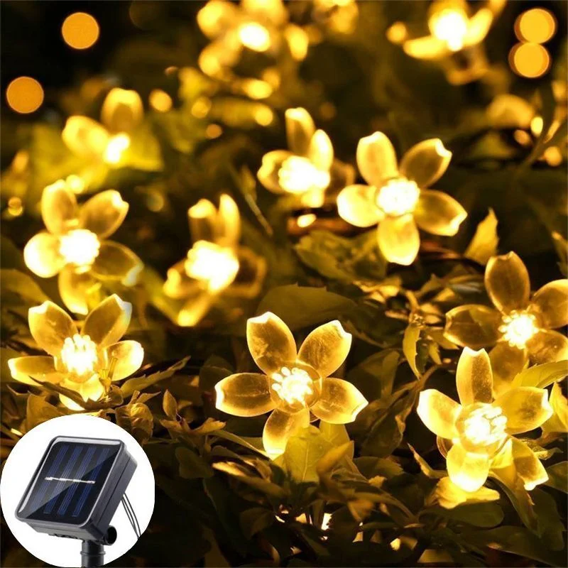 야외 태양광 LED 스트링 조명 벚꽃 조명줄 8가지 조 - Outdoor Camping Lights String 리뷰 및 가격