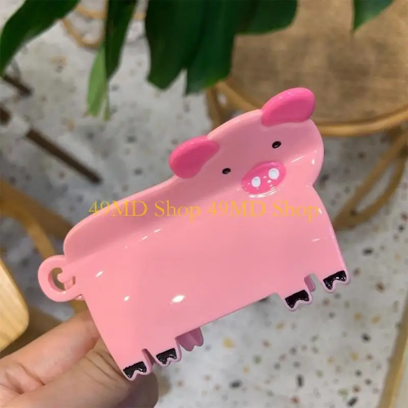 49md-漫画動物アセテートヘアクリップ強力なグリップ爪クリップ学生の髪の爪子供と大人のため