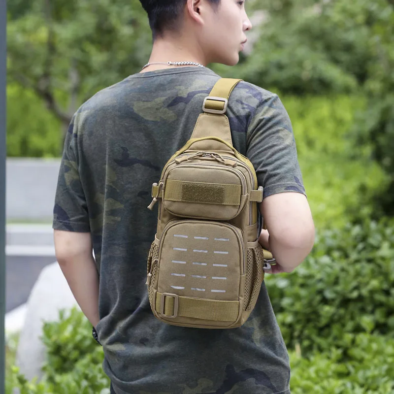 Outdoor Sports Bag Travel Tactical Backpack Multifunctional Fishing Mountaineering Crossbody Bag Single Shoulder Y439