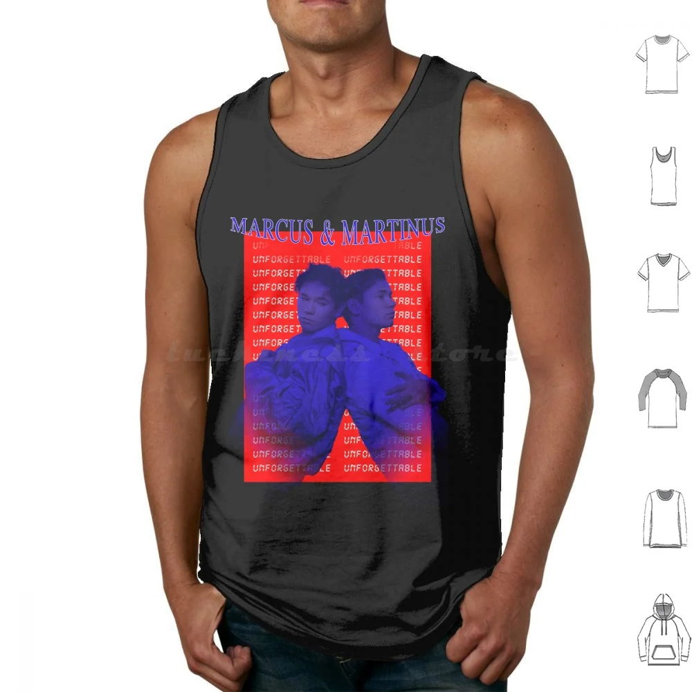 Marcus And Unforgettable 2024 Sweden Merch Tank Tops Vest Sleeveless Marcus And Marcus Sweden Sverige Song Contest 2024