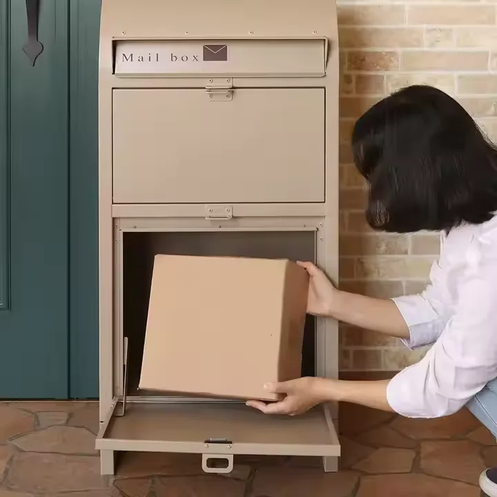 Anti-Theft Steel Document And Parcel Drop Cabinet For Outdoor Office Mail Collection