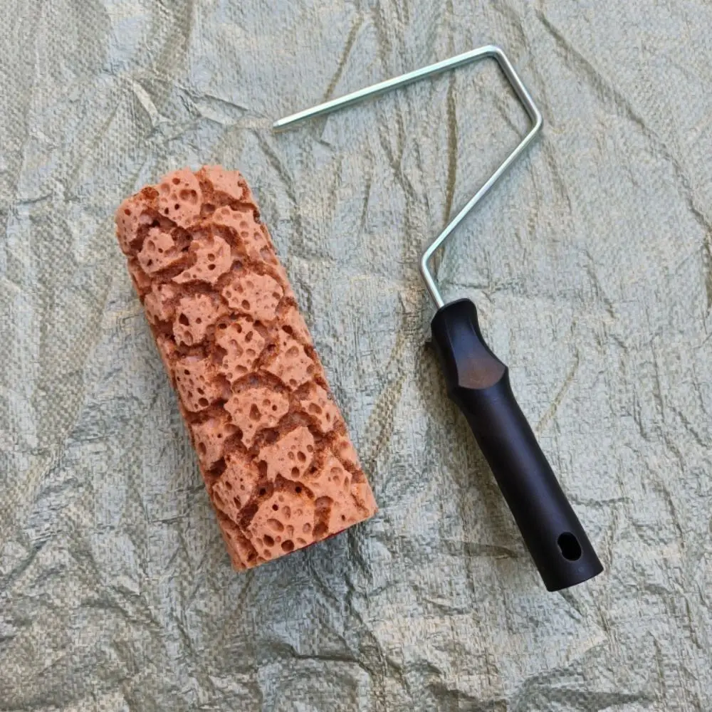 With Handle Texture Pattern Paint Roller Pattern Tool Texture Tool Seaweed Sponge Roller Brush M 80 M 60