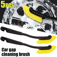 1-5pcs Car Wheel Tire Rim Detailing Brush Truck Wheel Wash Cleaning Detail Brushes with Plastic Handle Auto Washing Cleaner Tool