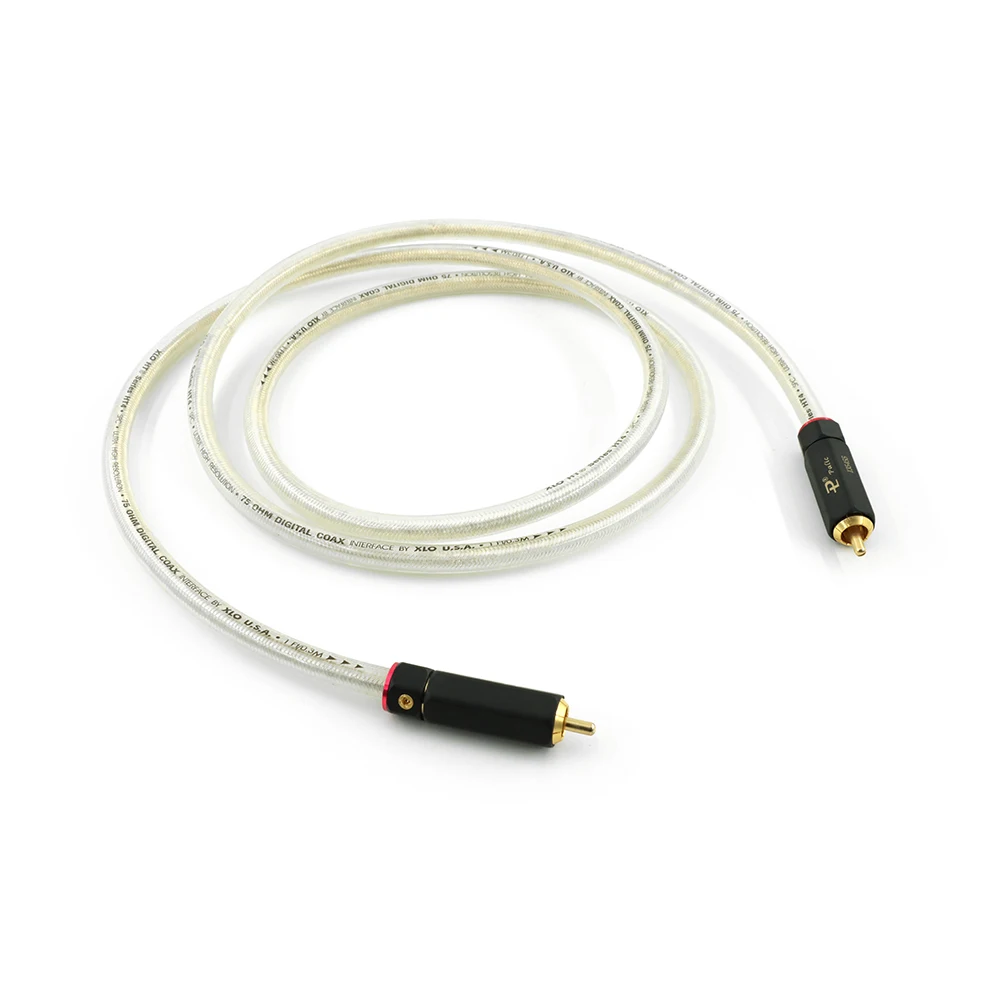 75Ohms  Digital Coaxial Cable Thick Conductor Dual Shielding SPDIF Cable For TV HiFi Audio DAC