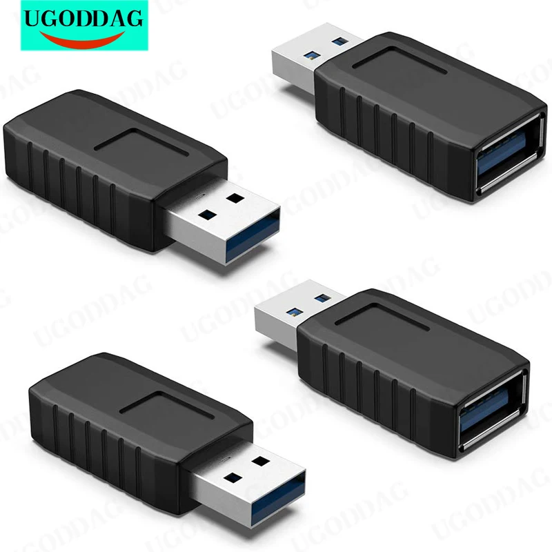 USB Coupler Male to Female USB 3.0 Type A Adapter Superspeed 5Gbps USB Port Extension Connector For Laptop Computer Hard Drive