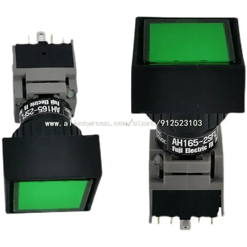 

Original AH165-2SFL E3 24V LED color white green red button indicator 16mm switch