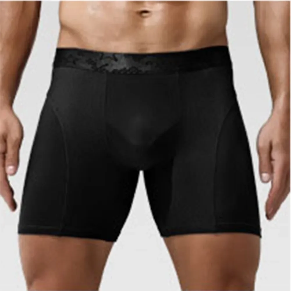 Underwear Elephant Nose Briefs Stay Supported and Comfortable during Workouts with Men's Lengthen Boxer Seamless Shorts