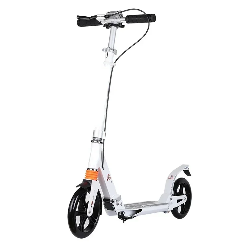 City Transport Tool 2 Colors Double Brake Adults Kids Scooter Double Vibration Reduction New Portable Foldable Adjustable Height