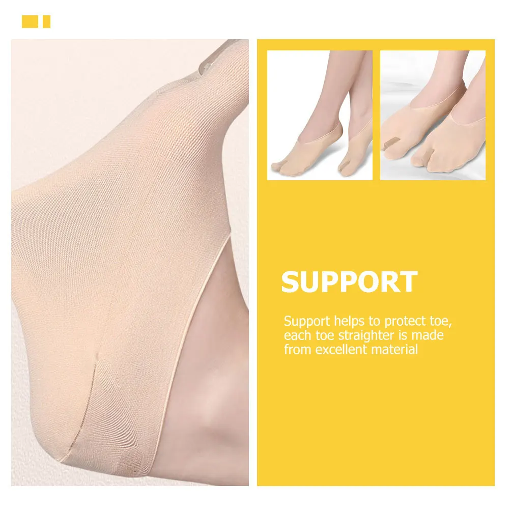 

1Pair Toe Corrector Separator Premium Material Foot Care Tool for Women Men Big Toe Straightener Bunion Relief Hallux Valgus