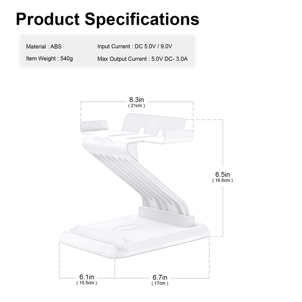 Meta Oculus Quest 2ขาตั้ง VR มัลติฟังก์ชั่นไร้สายโทรศัพท์ Dock Station Charger สำหรับ HTC/Pico Neo 3ฐาน VR อุปกรณ์เสริม