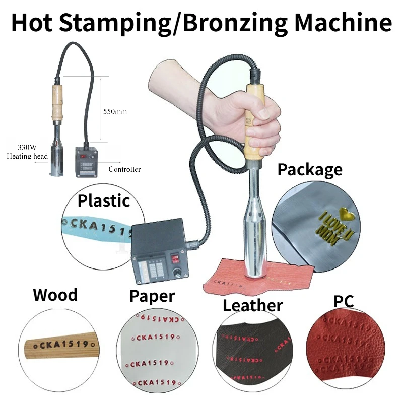 300 واط 110/220 فولت شعار آلة النقش يده آلة نقش الجلود التدفئة الكهربائية الحرف اليدوية البلاستيك/الخشب/الجلود/الورق