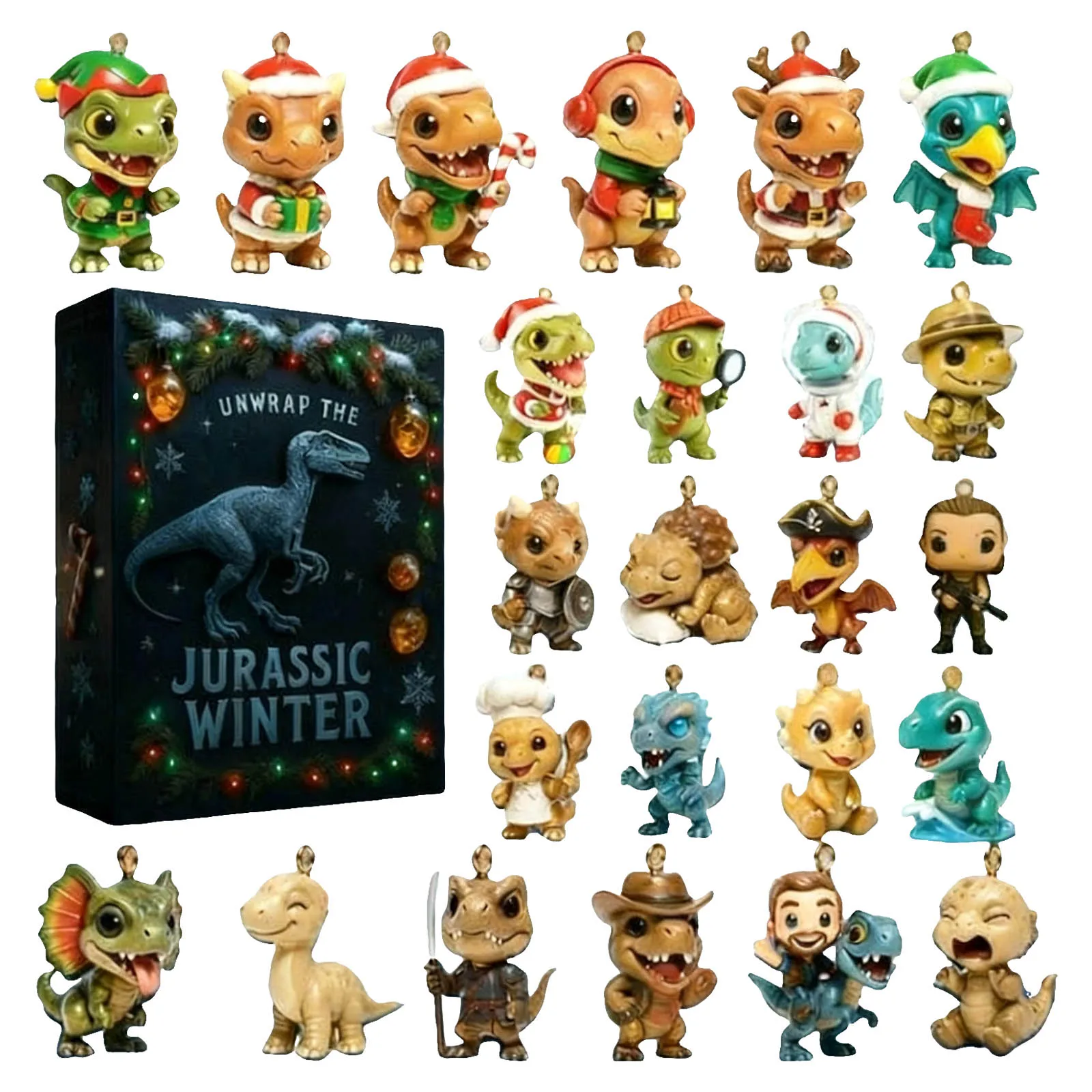 Horloge de retraite, calendrier de vacances 2025, contenant 24 pendentifs en acrylique, adapté à diverses heures de fête, minuterie en verre pour enfants de 2 minutes