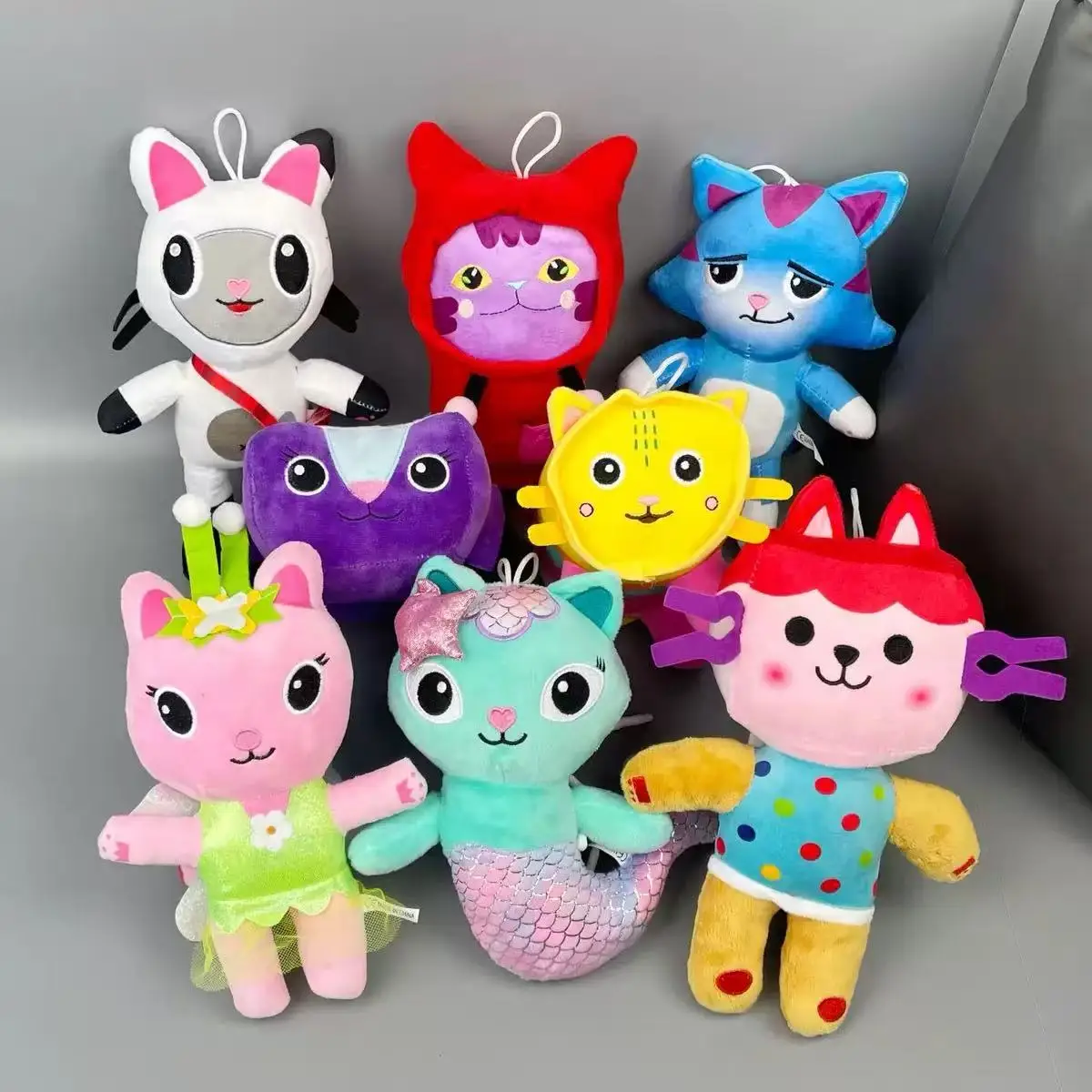 

Hot Gabby Dollhouse Plush Toy Mercat Cartoon Stuffed Animals Smiling Cat Car Cat Hug Gaby Girl Dolls Kids Birthday Gifts