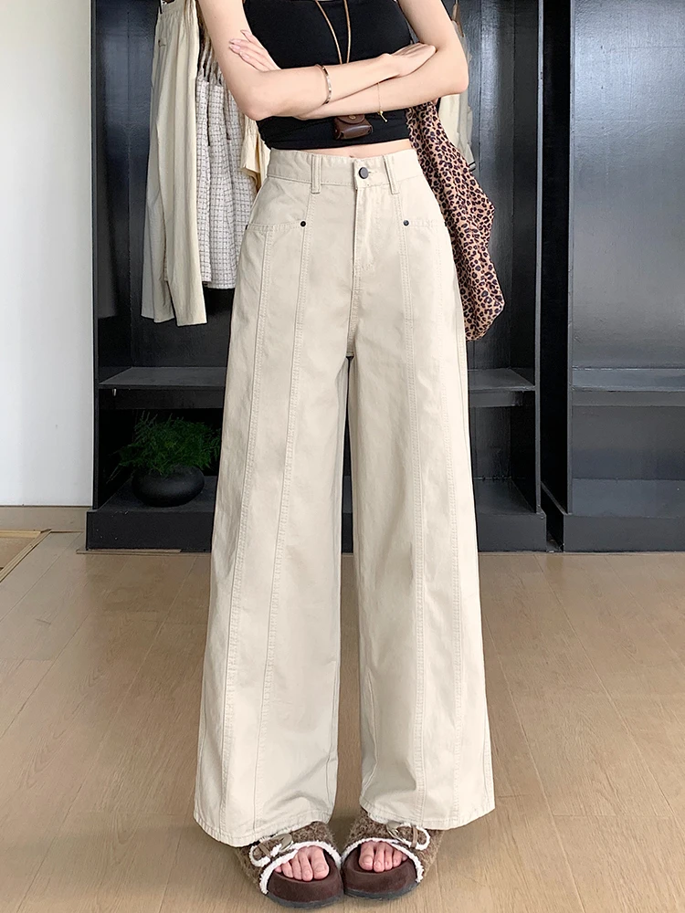 

Women Jeans High Waist Splicing American Fashion Party Club Night Evening Dating Occasion Female Denim Sexy Elegant Chic Stylish