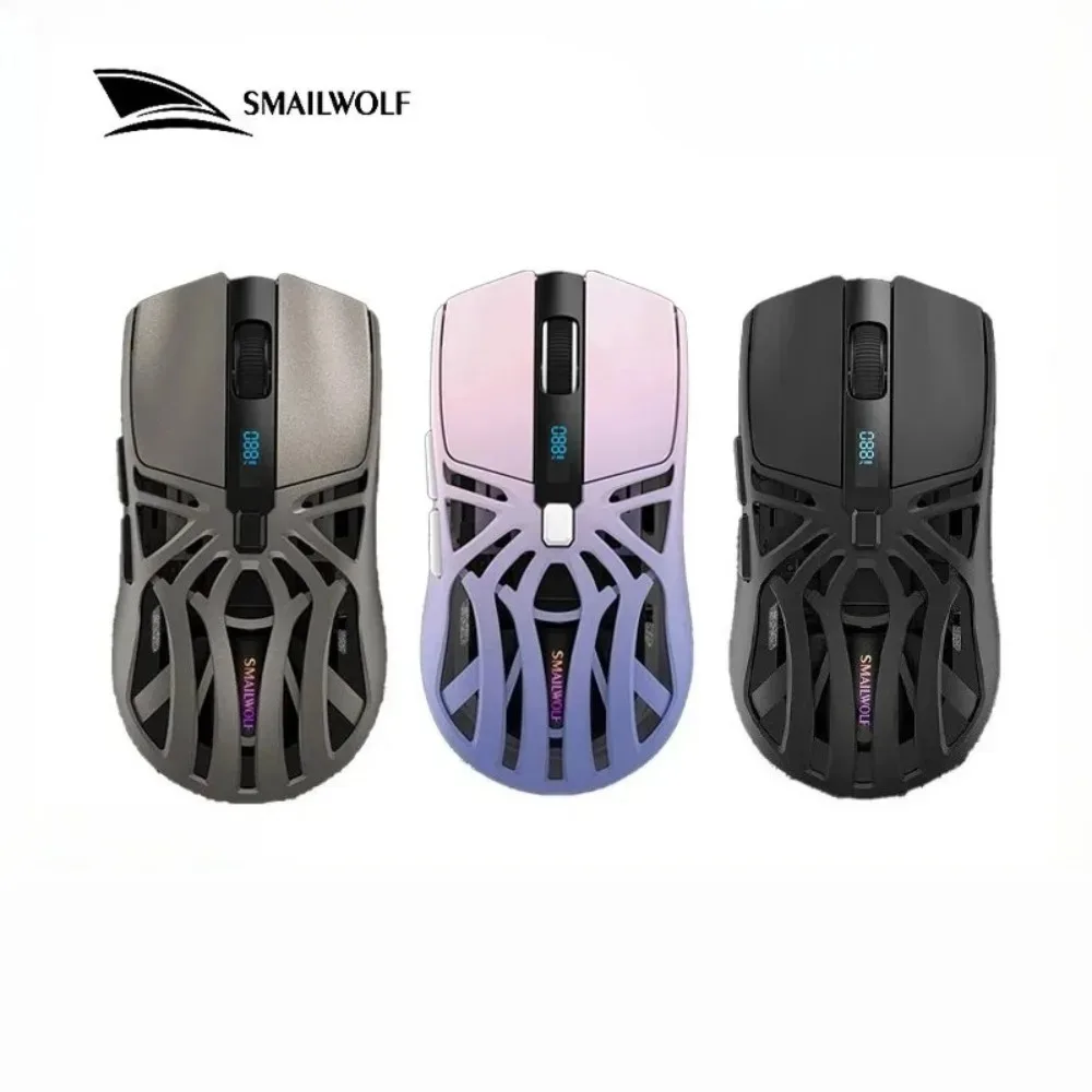 

SMAILWOLF RS8 Wireless Mouse Tri Mode Bluetooth Customization Long Endurance Light Weight Gaming Accessories E-sport Gamer Mouse
