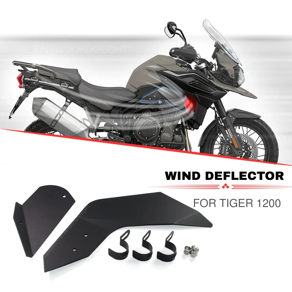 

Боковой воздушный дефлектор, спойлер обтекателя ветра для Tiger 1200XC XCA XCX XR XRT XRX SE, алюминиевая крышка лобового стекла мотоцикла