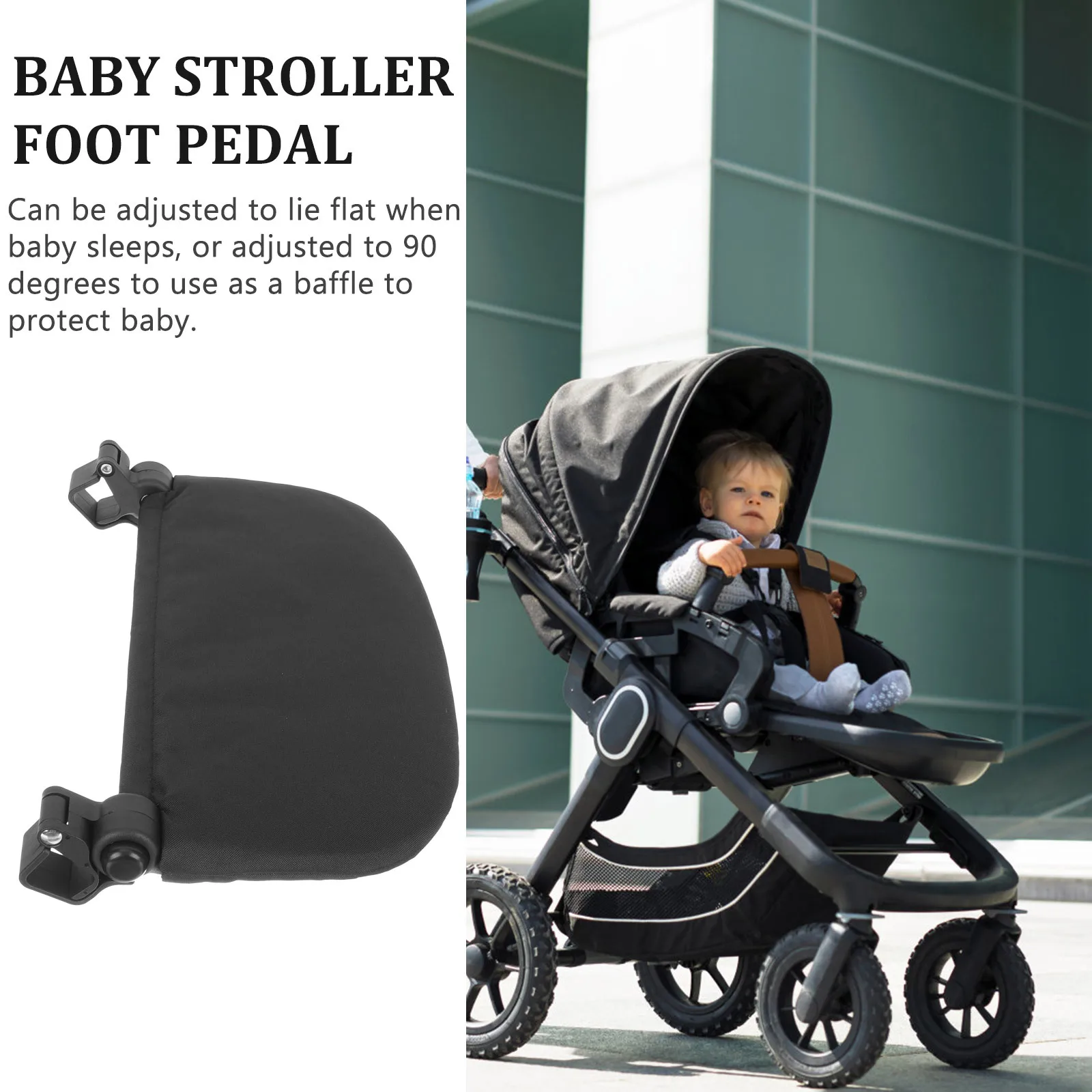 

Baby Stroller Foot Pedal Extension Adjustable Footrest Pram Accessory Stroller Foot Support Pushchair Footboard Infant Carriage