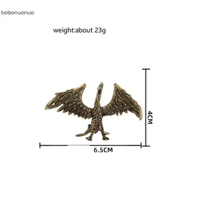 Đồng đơn sắc gọi tượng nhỏ, trang trí máy tính để bàn, tượng thú Trung Quốc huyền thoại, trang trí nhà retro, phong thủy thủ công 10 Tượng Phoenix Bán hàng chính - №1