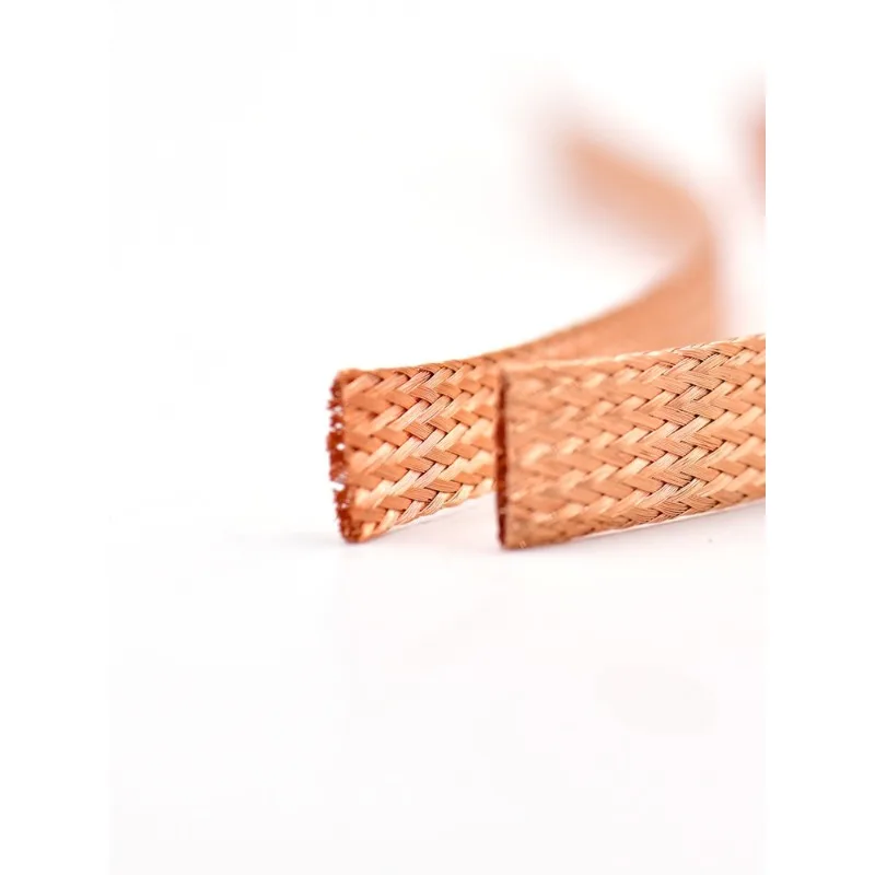 Audio power supply signal line shielding shock absorber net anti-interference electromagnetic bare copper braided copper net