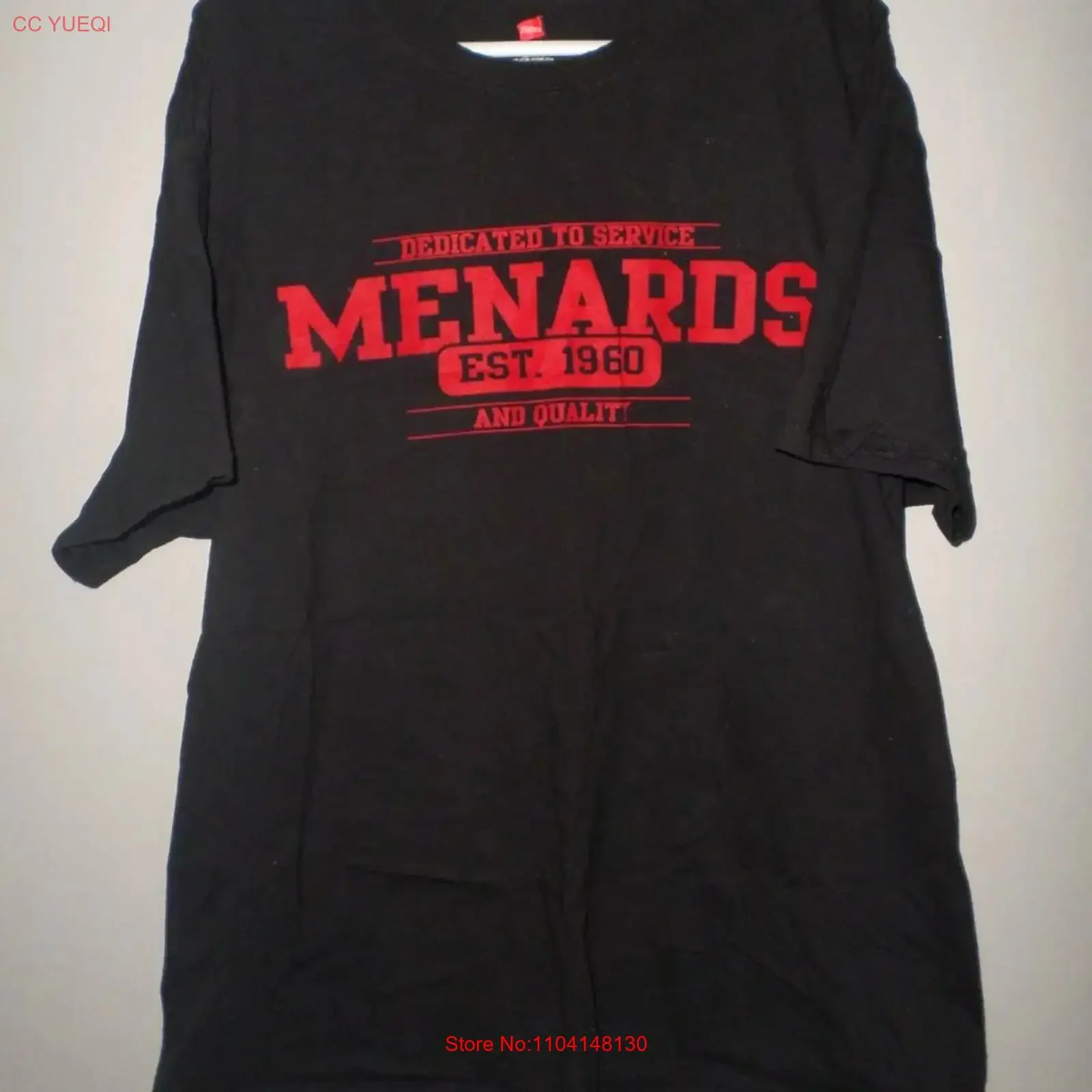 MENARDS logo tee XL chain construction Wisconsin contractor 1960 T shirt college vintage Washed Breathable fashion Stylish