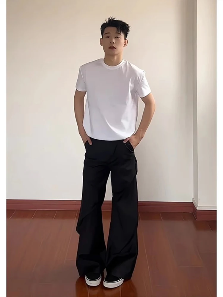 

Мужские брюки Cleanfit: плиссированные, прямые, с эффектом стройности, повседневные, молодежные, весенняя мода