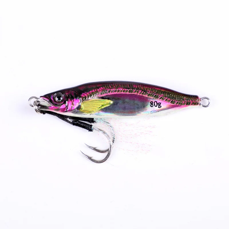 3D Print Japan Style Little Jack Shore Casting Slow Pitch Jigging Metal Jig Lure 10g 15g 20g 25g 30g 40g 60g Slow Sinking