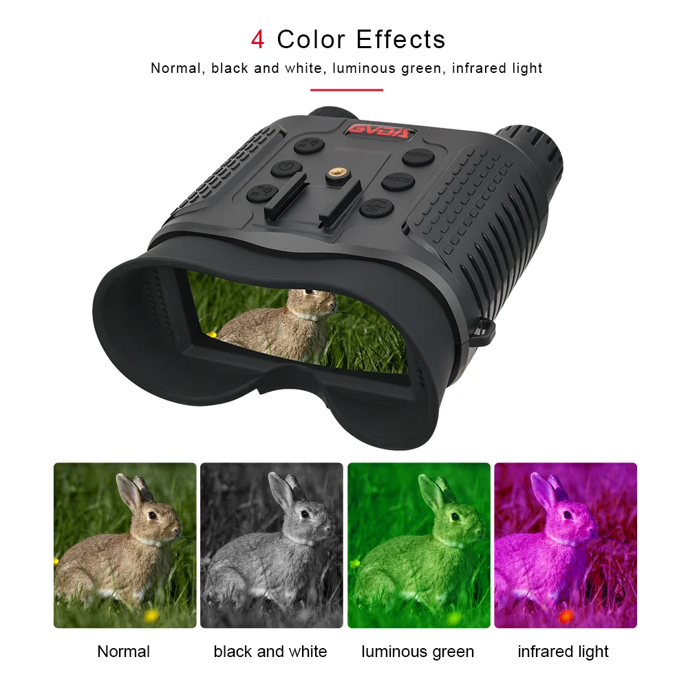 GVDA Infrared Night Vision Binoculars Goggles Device for Hunting Camping Telescope 8x Zoom Head Mounted Night Vision Scope